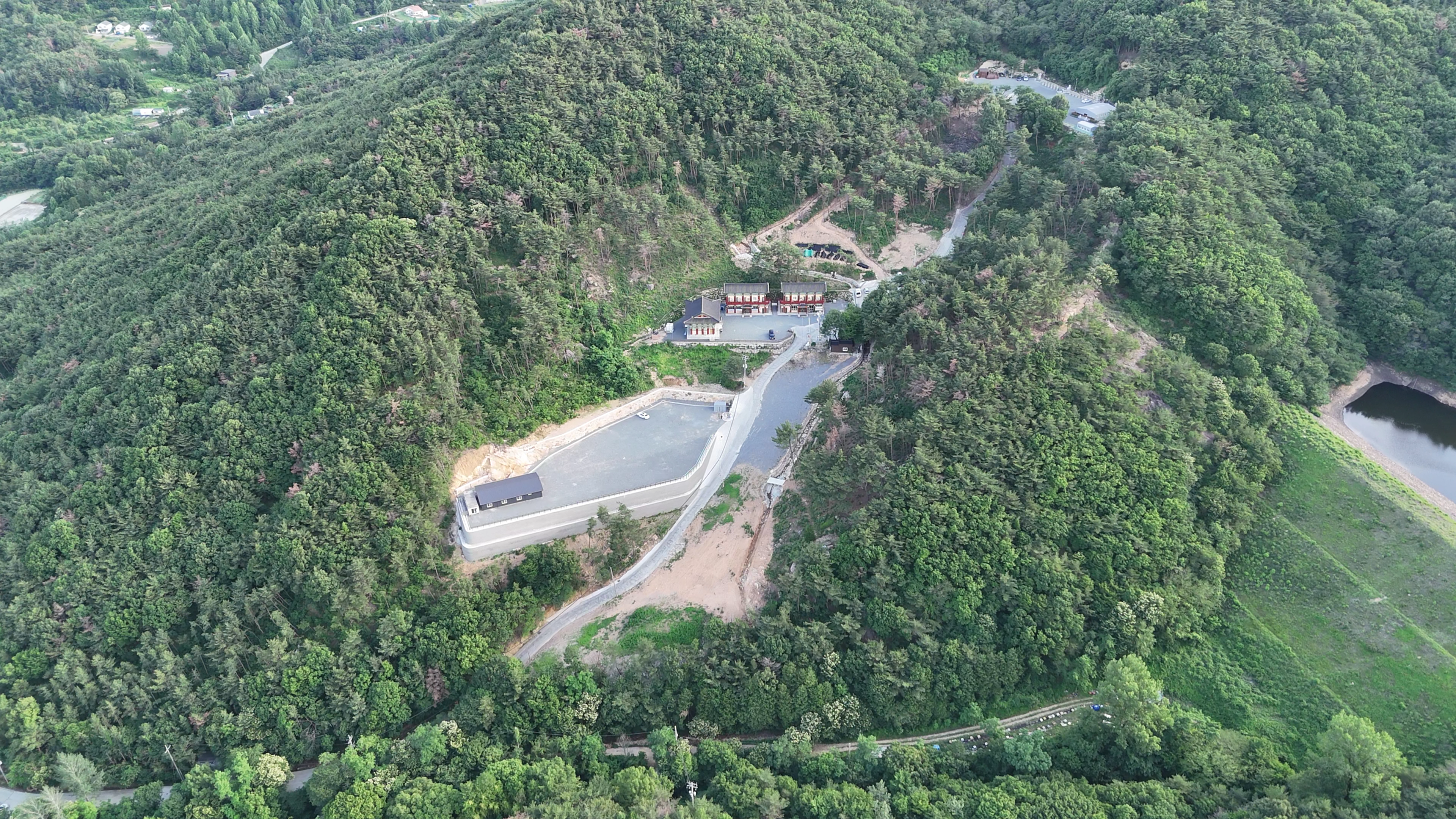 산왕사 항공 전경